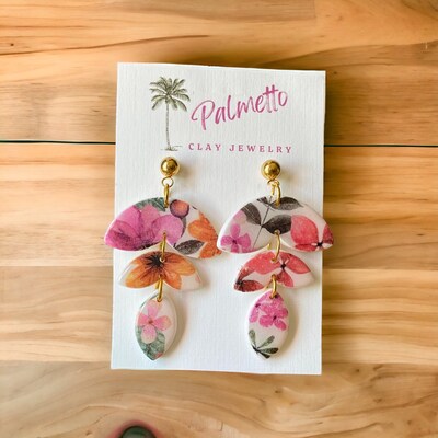 Michaels top clay earrings
